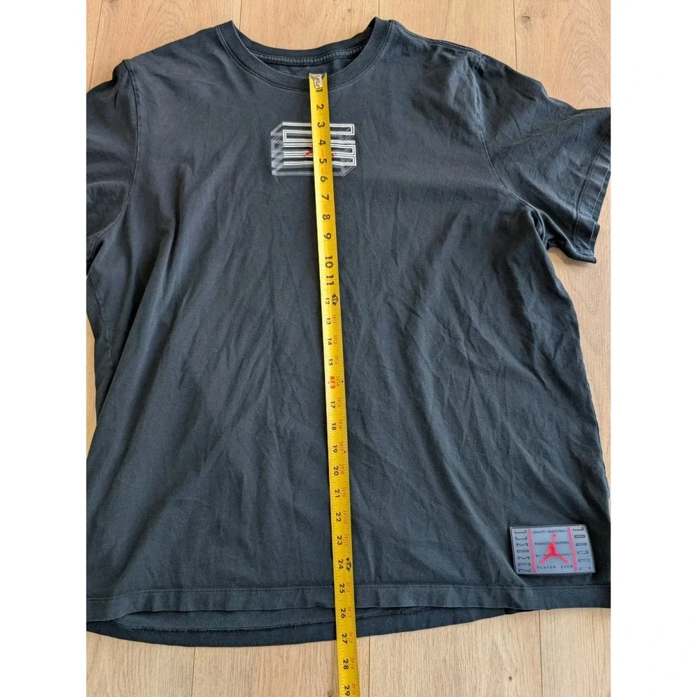 Nike‎ Jordan Retro XI 11 Legacy 23 T-Shirt Black Men's XXL 2XL Bred